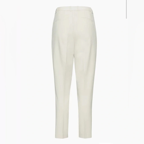 NWT Aritzia Babaton Vogue Pant Matte Pearl Size 6 City Wool High Waisted Pants - Picture 8 of 14